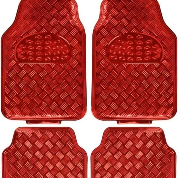 Premium red car mats rear and front - Picture 1 of 1